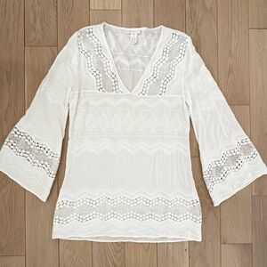 La Blanca white cover up size large